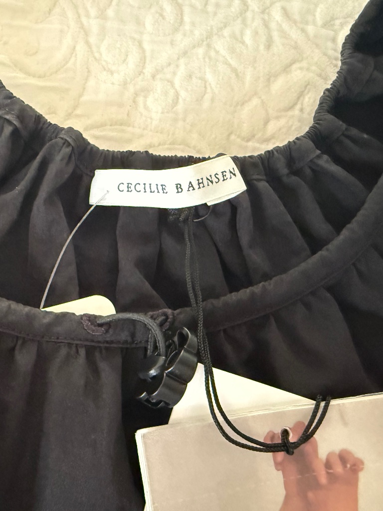 Cecilie Bahnsen Bella Top, Us Size 2, Black, New With Tags — image 7 of 8
